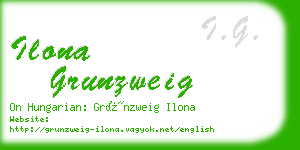 ilona grunzweig business card